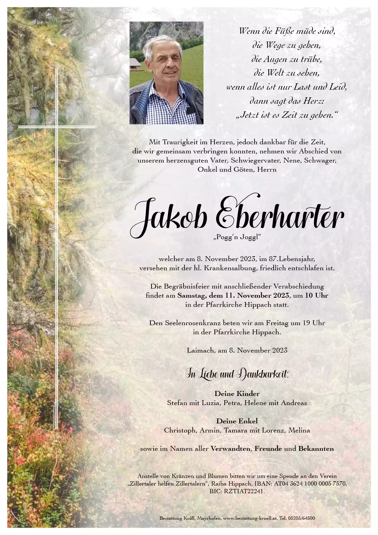 Parte von Jakob Eberharter